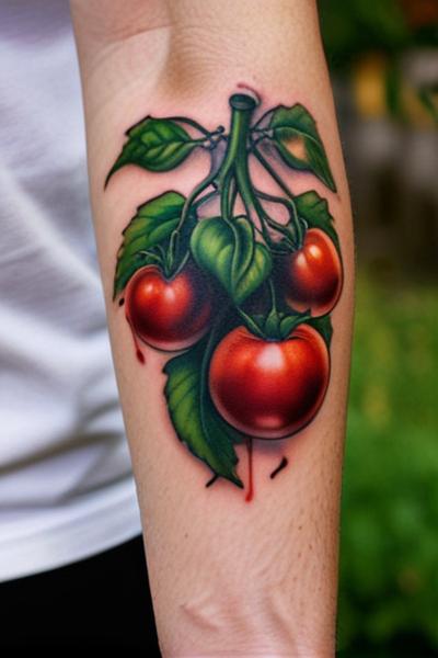 15 Ideas for Innovative Tomato Tattoo Ideas