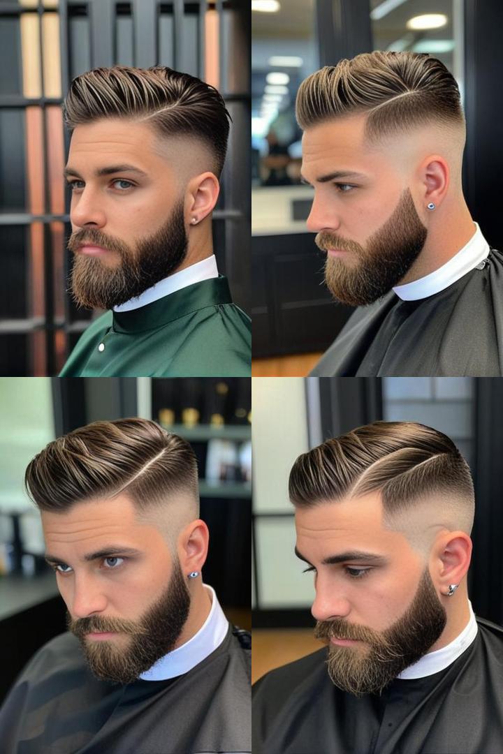 Classic Fade Sleek Beard Combo