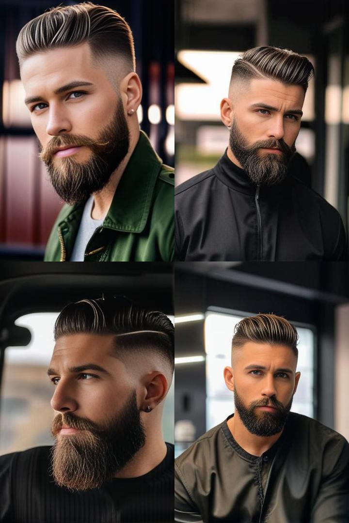 Creative Fade Art With Subtle Beard