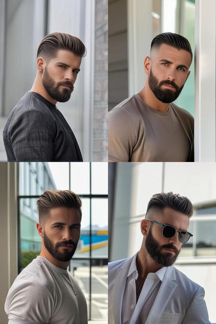 Modern Appeal Short Hair With A Stylish Beard