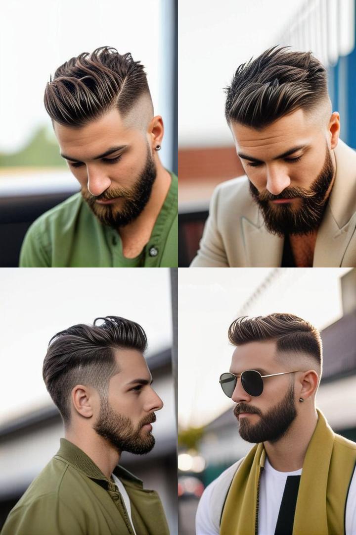 Textured Crop Stubble Beard Combo