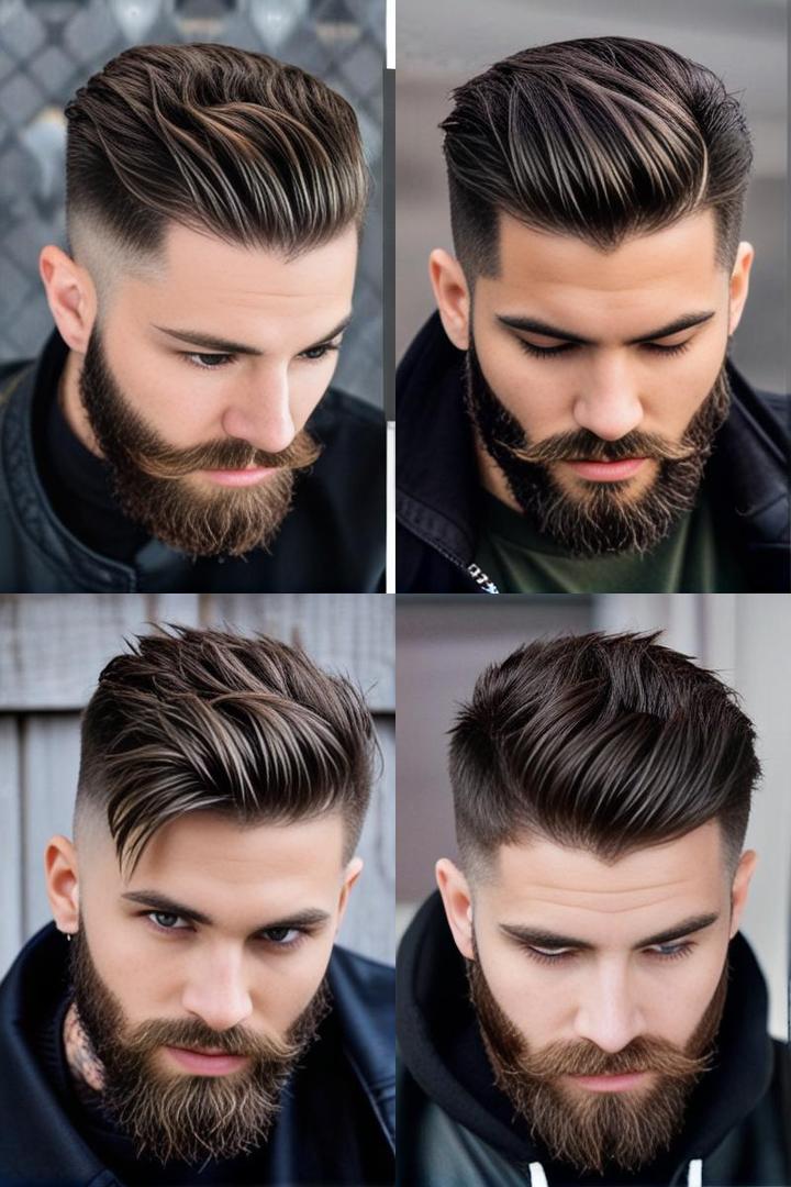 Textured Crop Trimmed Beard Combo