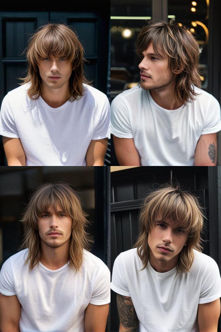 Shaggy Chic With Long Bangs For Men