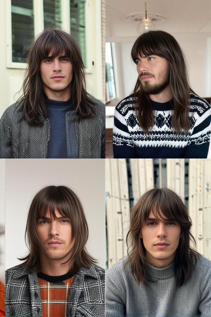 The Relaxed Rebel With Long Bangs