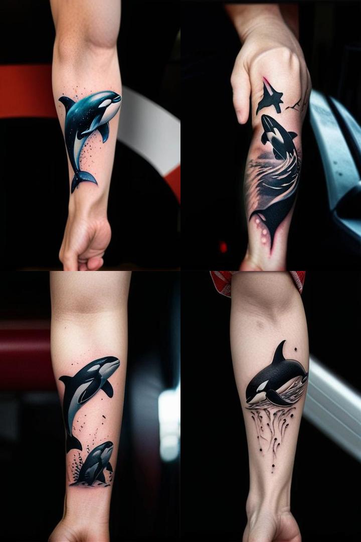 Orca Ocean Tattoo For Men