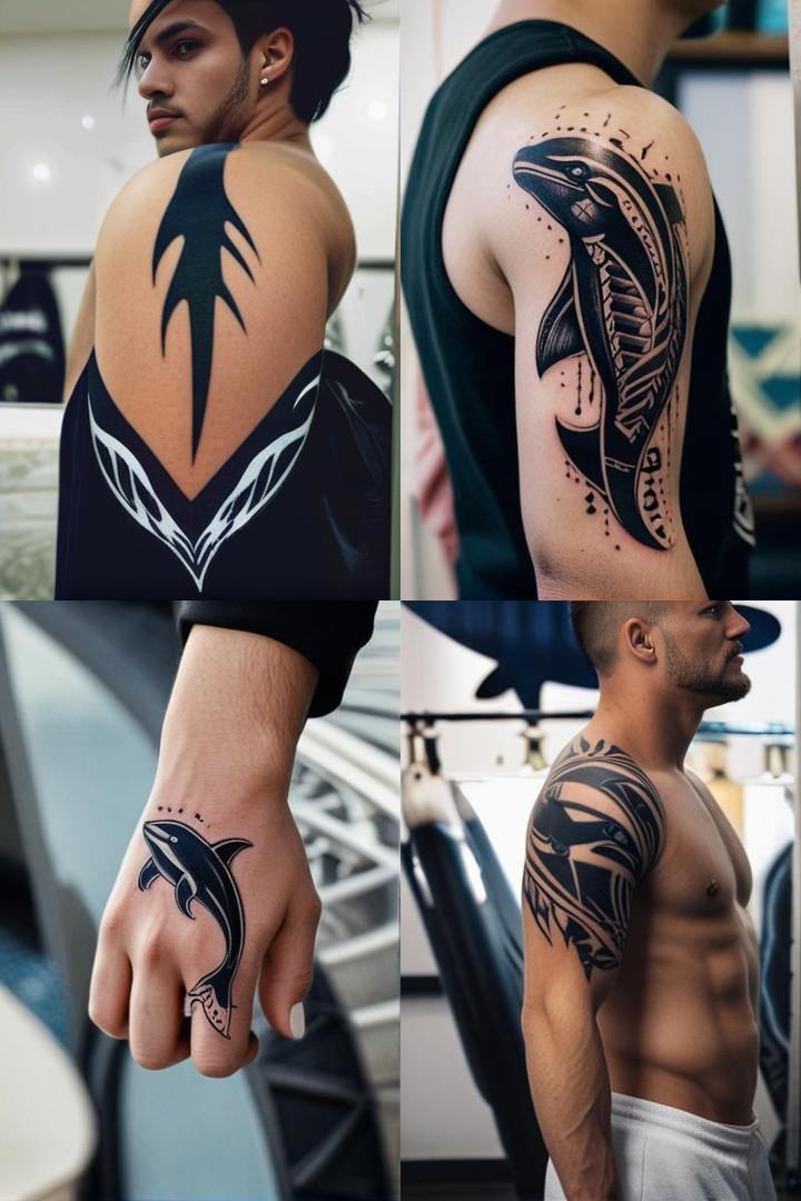 Tribal Orca Tattoo For Men