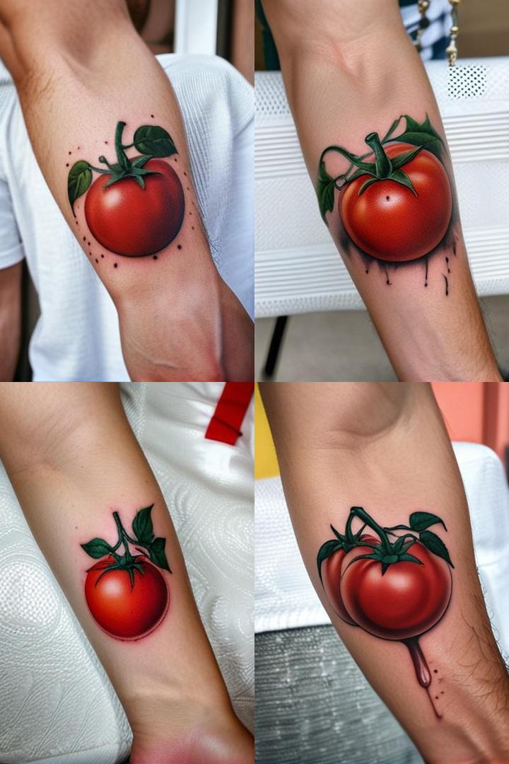 The Perfect Tomato Tattoo For Men