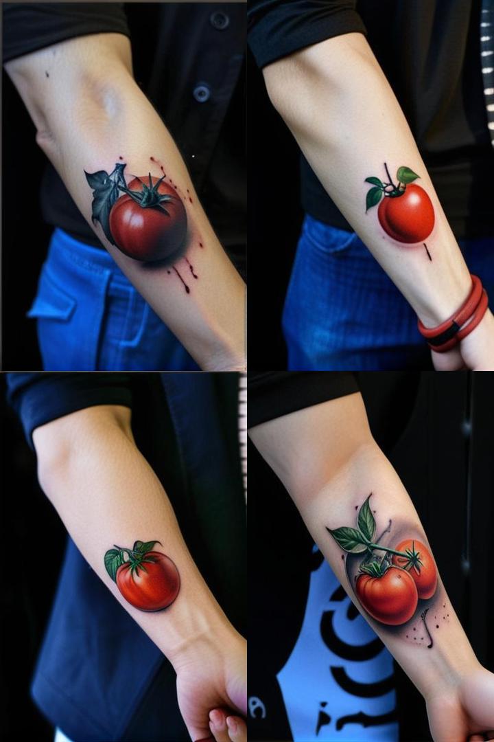 Tomato Duo Tattoo For Men