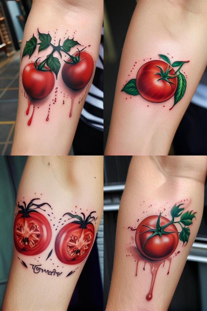 Tomato Tattoo For Men