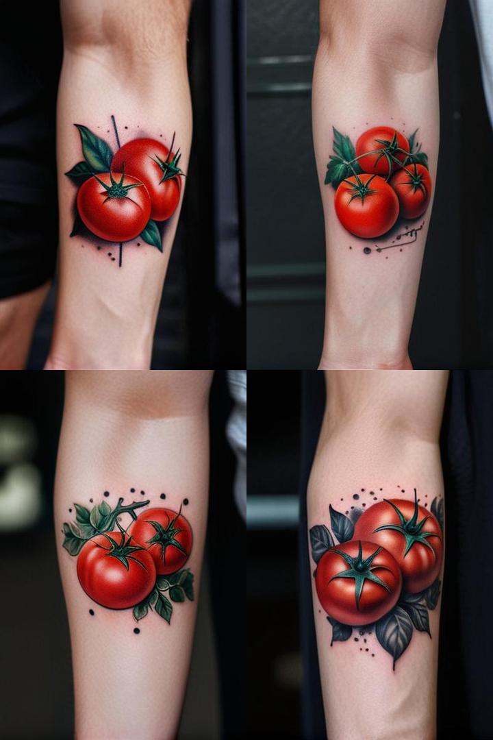 Tomato Tattoo Men A Playful Twist